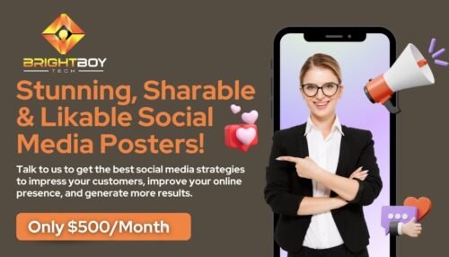 Orange And White Modern 3D Illustration Build Strong Branding Facebook Ad